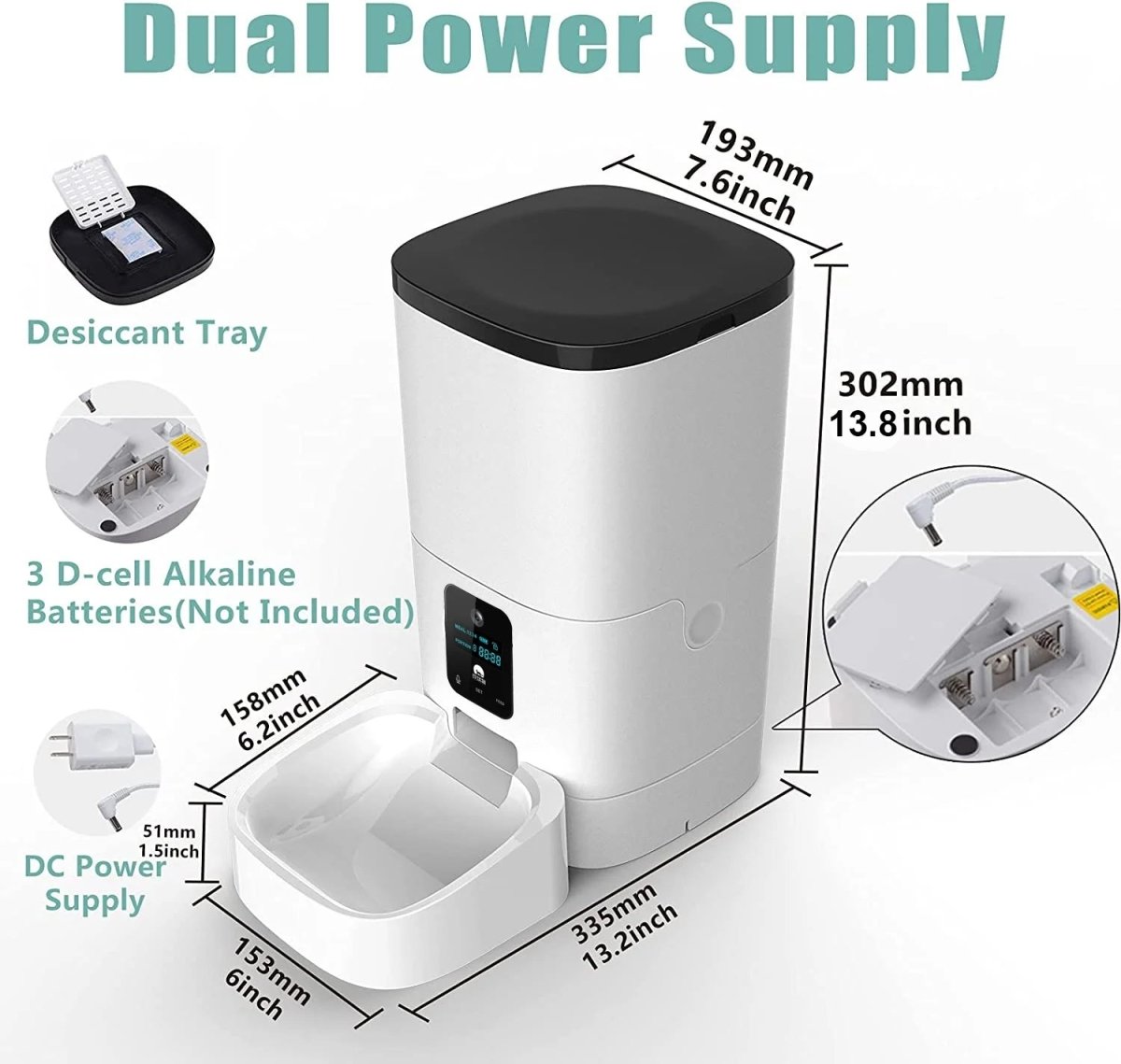 Smart Automatic Pet Feeder with 1080P HD Camera