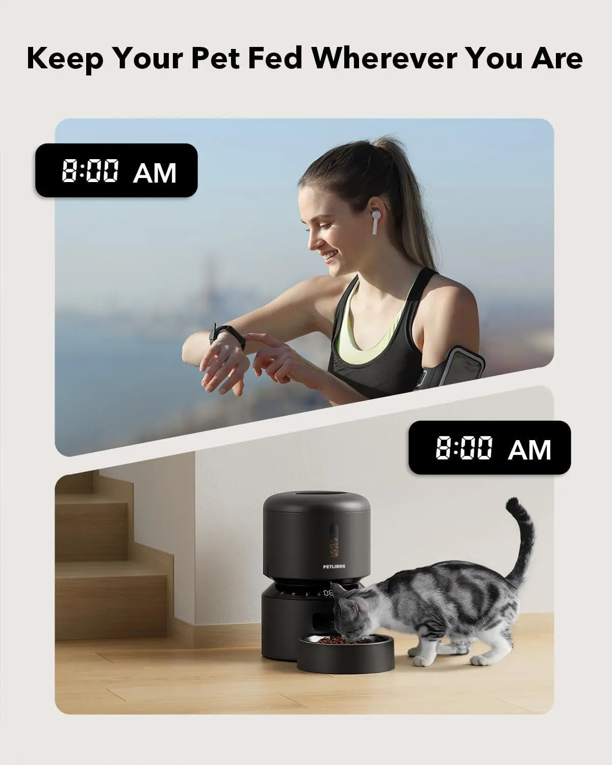 Smart Automatic Pet Feeder with HD Camera – 3L & 5L