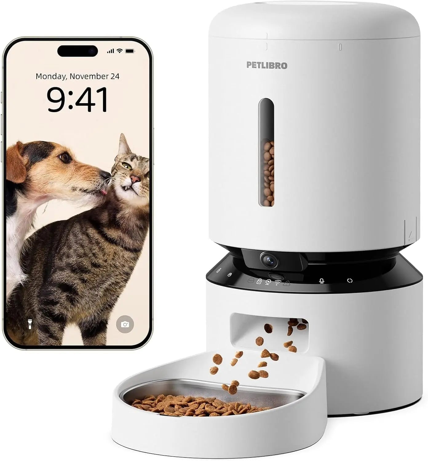Smart Automatic Pet Feeder with HD Camera – 3L & 5L