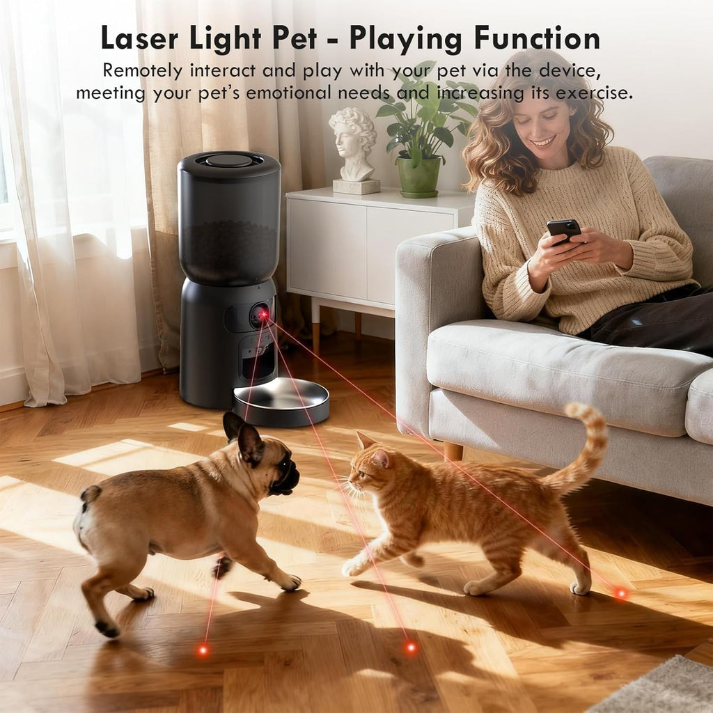 Premium Smart Automatic Pet Feeder with 2K Dual Camera