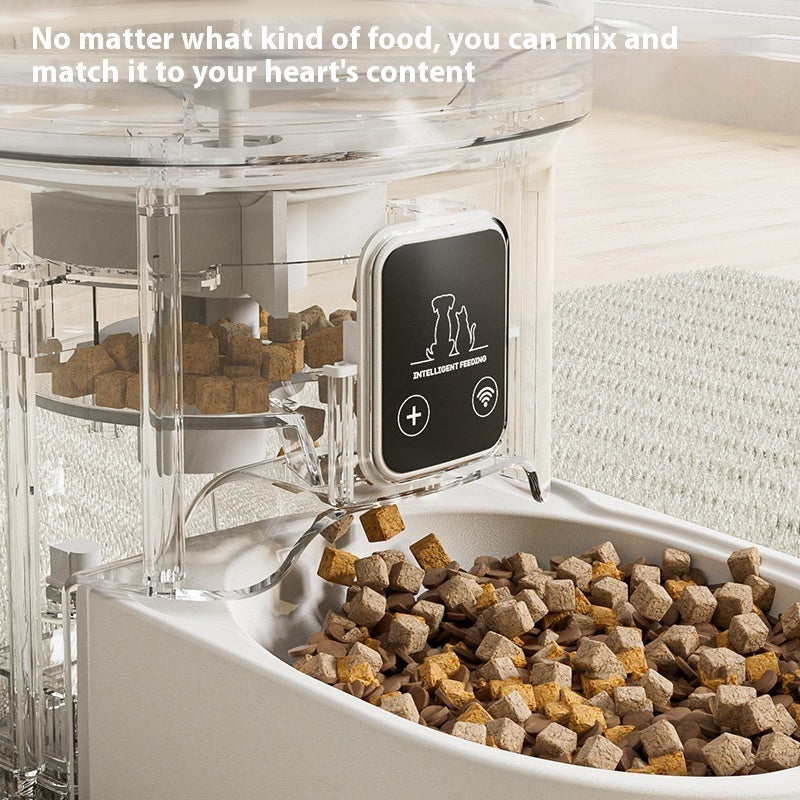 Smart Automatic Pet Feeder 4L – Wi-Fi & Button Control