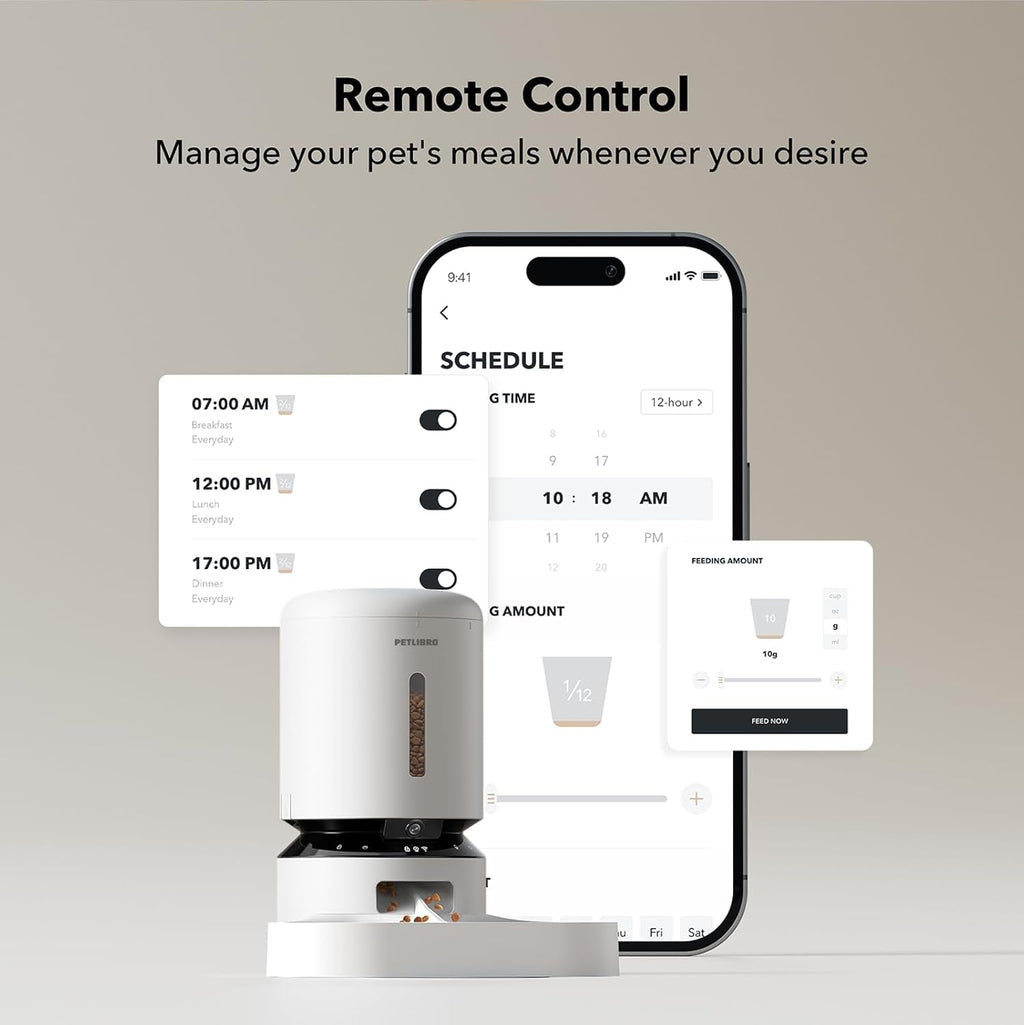 Smart Automatic Pet Feeder with AI Camera