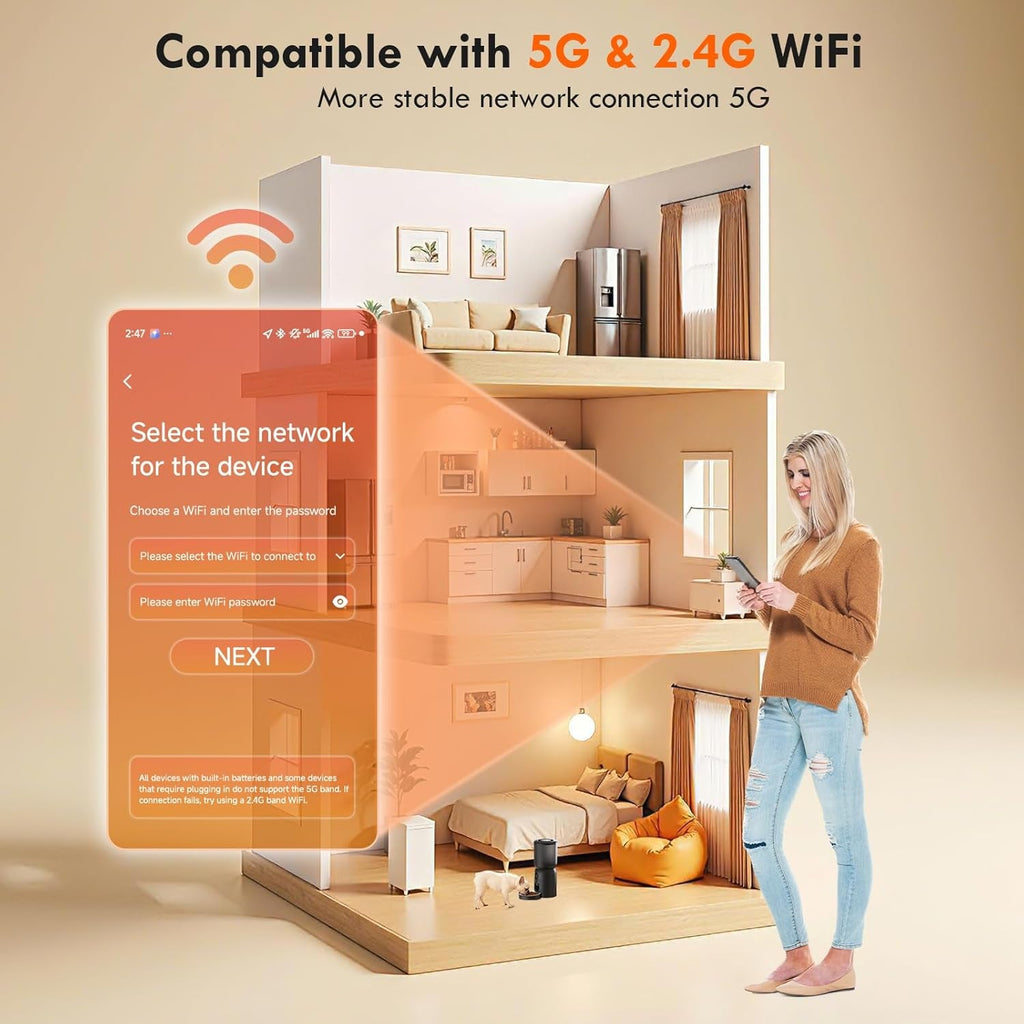 Premium Smart Automatic Pet Feeder with 2K Dual Camera